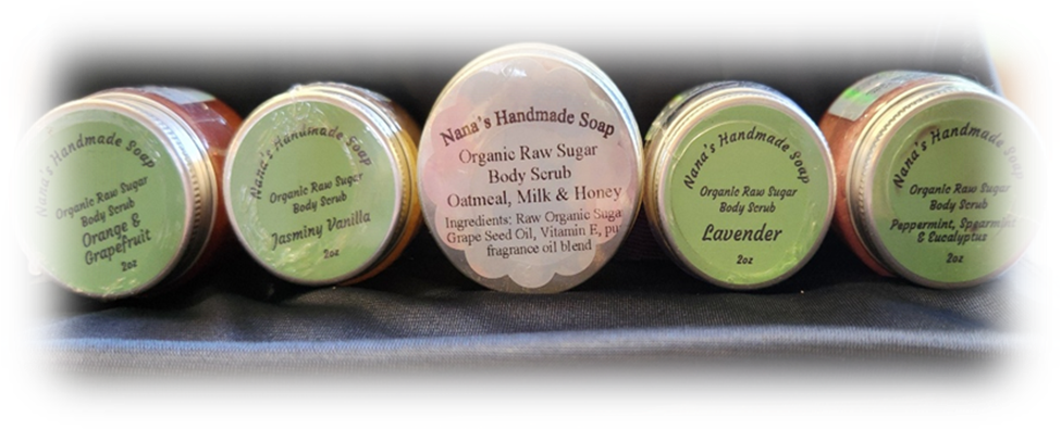 Organic Raw Sugar Scrub = $8.00