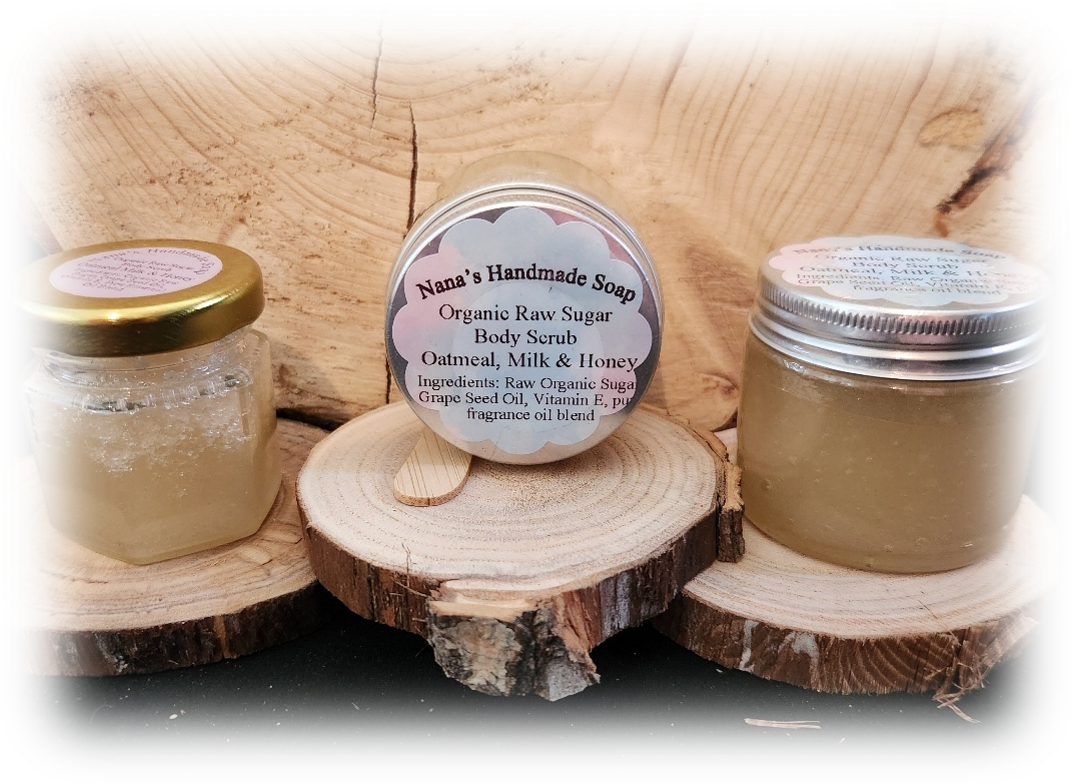 Organic Raw Sugar Scrub = $8.00