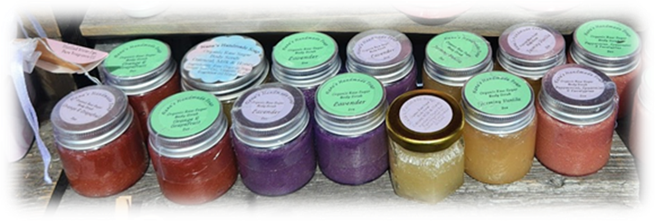 Organic Raw Sugar Scrub = $8.00
