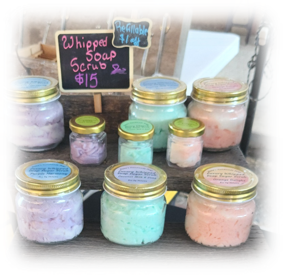 Handmade Whipped Soap Scrubs